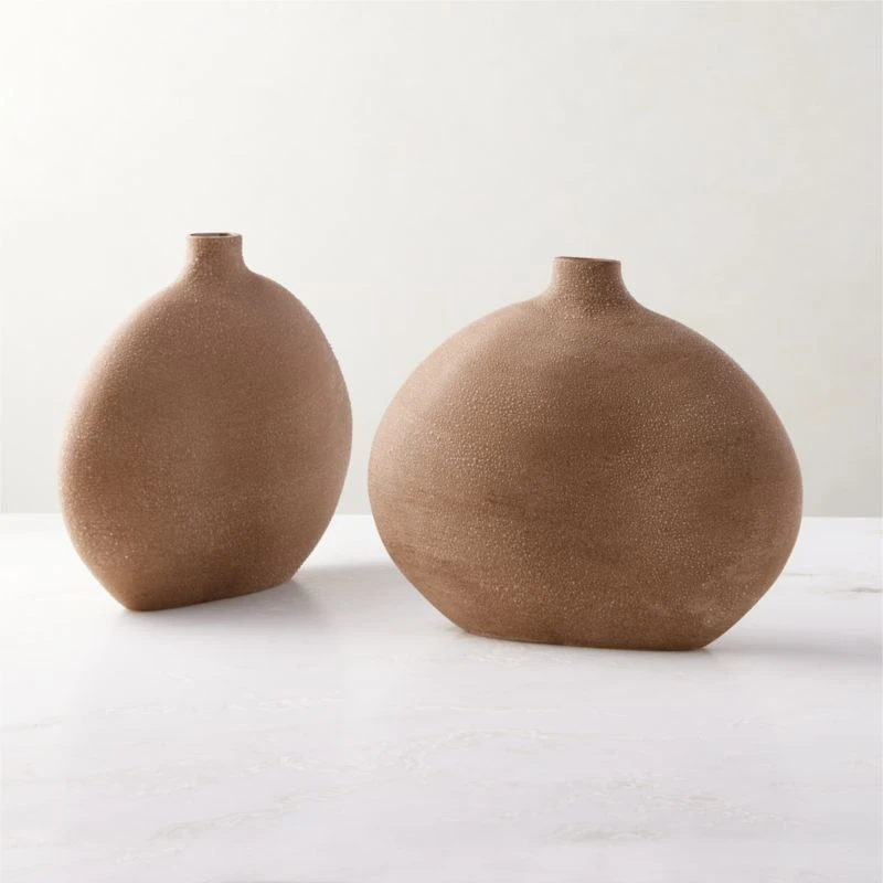 Haute Tan Ceramic Vase Short 6 Haute Tan Ceramic Vase Short - Image 4