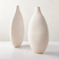 Haute Warm White Ceramic Vase Tall -Home Decor Sale HauteWhiteTallVaseAV2SHS23