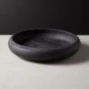 Jet Solid Wood Bowl -Home Decor Sale JetCerusedBowlSHF20