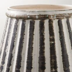 Justina Ribbed White Vase -Home Decor Sale JustinaVaseAVSHS23