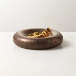 Kashima Bronze Catchall Dish -Home Decor Sale KashimaBronzeCatchallAV2SHF23