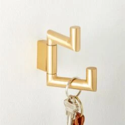 Kela Brushed Brass Swivel Hook -Home Decor Sale KelaSwivelHookBrdBrsAVSHF22