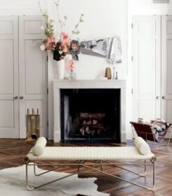 Firewood Tote -Home Decor Sale LaStrizzaLeatherBenchBolsterSP18