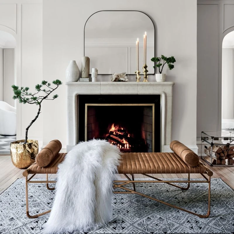 Liquid Hammered Brass Storage Basket Large 6 Liquid Hammered Brass Storage Basket Large - Image 4