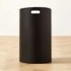 Black Leather Laundry Hamper