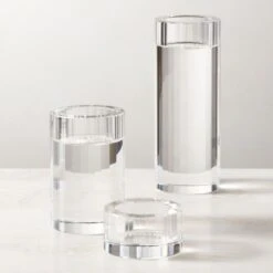 Lena Crystal Tealight Candle Holders Set Of 3