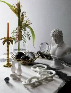 Links Cool White Decorative Marble Chain -Home Decor Sale LinksMarbleChainMarbleTableFCDC18