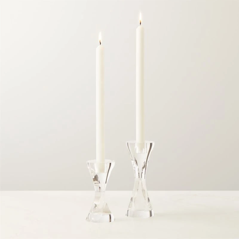 Lume Crystal Taper Candle Holder Large 4 Lume Crystal Taper Candle Holder Large - Image 2