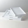 Marq High Gloss White Trays -Home Decor Sale MarqHiGlossWhiteTraysFHS21