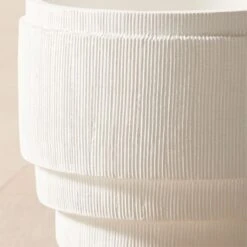 Marram Ribbed White Indoor Planter Small -Home Decor Sale MarramWhitePlanterSmROF23