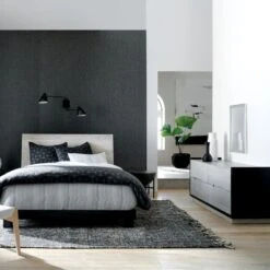 Conway Rectangular Black Cotton Storage Basket Small -Home Decor Sale MirissaWhitewashedQueenBedFB21 1x1V2