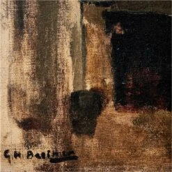 'Neighborhood Street In Rijswijk' Framed Reproduction By George Hendrik Breitner 25''x37'' -Home Decor Sale NgbrhdSttRijswijk25x37inAV3SHF22