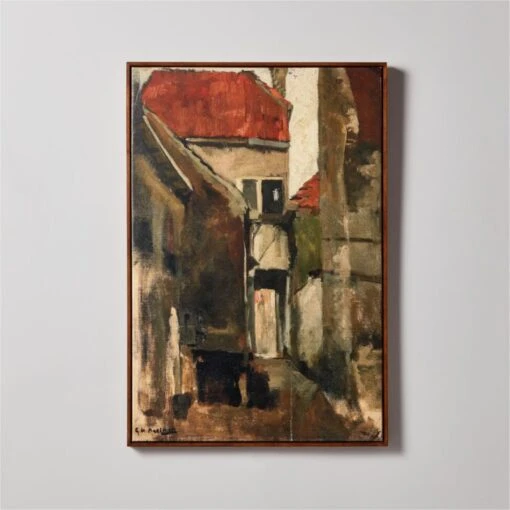 'Neighborhood Street In Rijswijk' Framed Reproduction By George Hendrik Breitner 25''x37'' 1 'Neighborhood Street In Rijswijk' Framed Reproduction By George Hendrik Breitner 25''x37'' -Home Decor Sale NgbrhdSttRijswijk25x37inSHF22