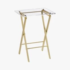 Novo Acrylic Folding Table -Home Decor Sale NovoAcrylicFoldTableF13