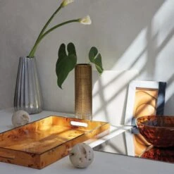 Limestone Sphere Bowl Filler -Home Decor Sale OdetteSilverVasePetraBrassAndesSP19