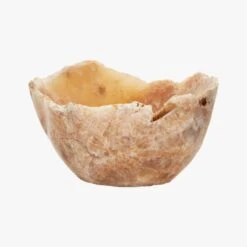 Onyx Raw Edge Stone Bowl -Home Decor Sale OnyxNFossilBowlS19