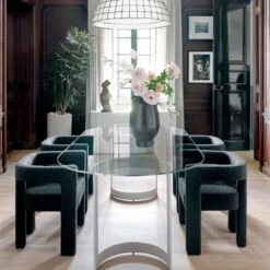 Acadia Black Ceramic Vase -Home Decor Sale OrrinWhiteOvalDiningTableJN21 1x1