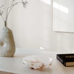 Oyster Alabaster Catchall -Home Decor Sale OysterAlabasterCatchallMR21