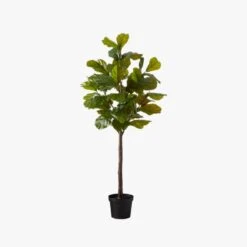Faux Potted Fiddle Leaf Fig 7' 9 Faux Potted Fiddle Leaf Fig 7' -Home Decor Sale PottedFiddleLfFig7ftBlkPotS19