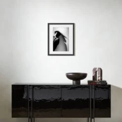 'Robert Smith Silhouette' Photographic Print In Black Frame 17.75''x21.75'' -Home Decor Sale RobertSmithSlhtBF17p5x21p5SHS23 3D