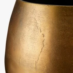 Rough Cast Brass Metal Indoor Planter Small -Home Decor Sale RoughCastBrassSmPlanterAVF19