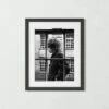 'Bob Dylan, 1966' Photographic Print In Black Frame 17.5"x21.5" -Home Decor Sale SEBobDylanBlk17p5x21p5SS22 3D