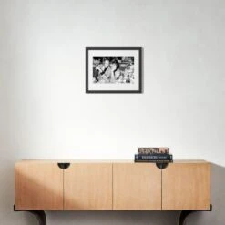 'David Bowie And Romy Haag' Photographic Print In Black Frame 21.5"x17.5" 10 'David Bowie And Romy Haag' Photographic Print In Black Frame 21.5"x17.5" -Home Decor Sale SEDBowieNRHaagBk21p5x17p5S22 3D