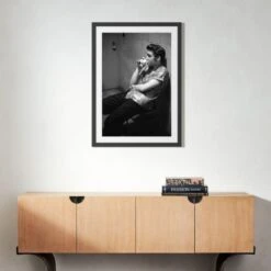 'Elvis Presley In Dayton' Photographic Print In Black Frame 17.5"x21.5" -Home Decor Sale SEElvisPresleyBk39p5x28p5S22 3D