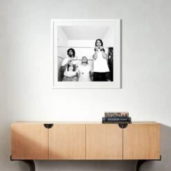 'Nirvana In LA, 1991' Photographic Print In Black Frame 17.5" 9 'Nirvana In LA, 1991' Photographic Print In Black Frame 17.5" -Home Decor Sale SENirvanaLAWht35x35S22 3D