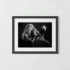 'Stevie Nicks, 1977' Photographic Print In Black Frame 21.5"x17.5" -Home Decor Sale SEStevieNicksBlk21x17SS22 3D