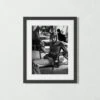 'Yves Saint Laurent In His Studio' Photographic Print In Black Frame 17.5"x21.5"