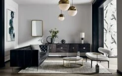 Infinity Black Knot Sculpture -Home Decor Sale SavileTuftedSofaEstelaBlackJN20