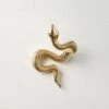 Unlacquered Brass Snake Wall Hook -Home Decor Sale SnakeUnlqdBrassWallHookSHS23