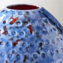 Steele Round Blue Vase -Home Decor Sale SteeleVaseAVSHS23