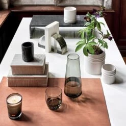 Modern Curved Crystal Glass Bookend -Home Decor Sale TatineForestFloorGlassCandleSP21 1x1