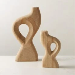 Tima Yellow Stone Taper Candle Holder Small 12 Tima Yellow Stone Taper Candle Holder Small -Home Decor Sale TimaYllwStnTaperHolderGrpFHS23