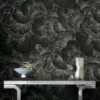 Venation Soft Black Wallpaper 1 Venation Soft Black Wallpaper -Home Decor Sale VenationDarkWallpaperSHS22