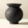 Victoria Black Terracotta Vase -Home Decor Sale VictoriaBlackVaseSHS21