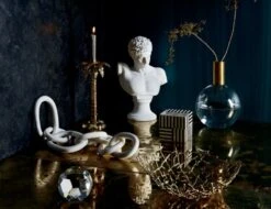 Links Cool White Decorative Marble Chain -Home Decor Sale VitoBustStatueFCGG18