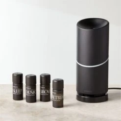 Vitruvi Cordless Matte Black Ultrasonic Diffuser -Home Decor Sale VitruviDiffuserGroupHolFHF22 1