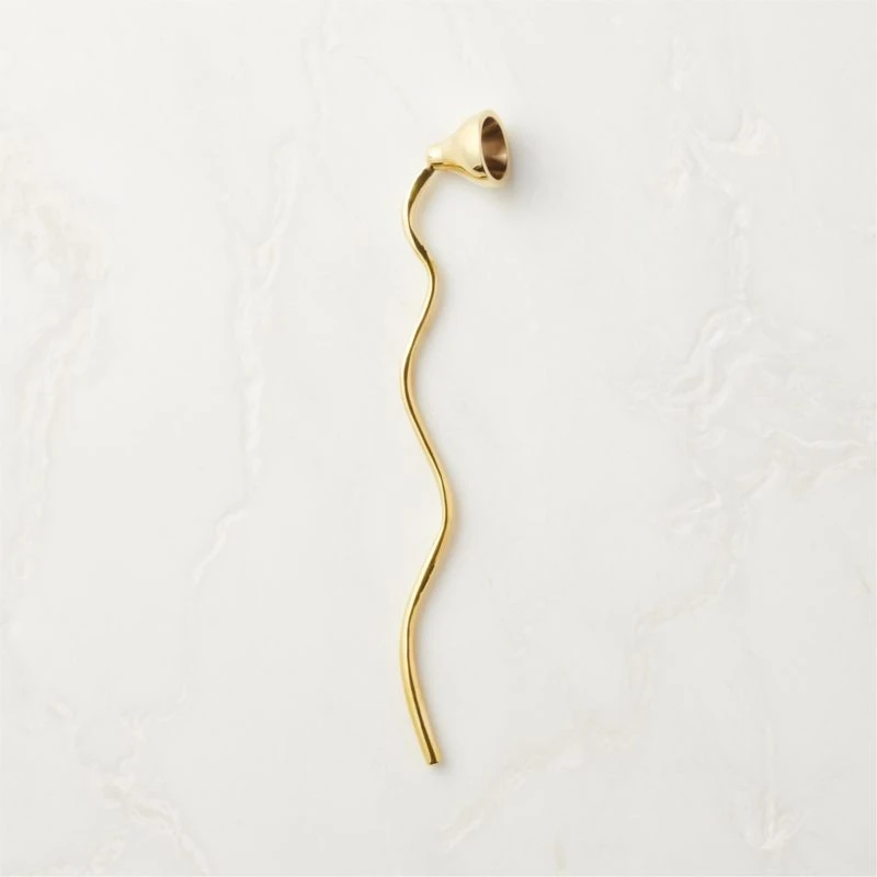 Waves Brass Candle Snuffer 3 Waves Brass Candle Snuffer