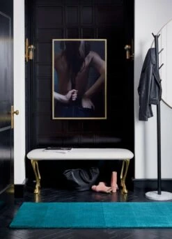 Boulevard Black And Marble Coat Rack -Home Decor Sale gallopbenchbackpocketprintJL17